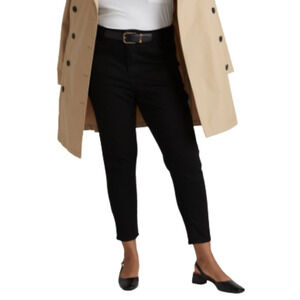 UNIVERSAL STANDARD Black Seine High Rise Skinny Jeans Stretch Denim Women's 6